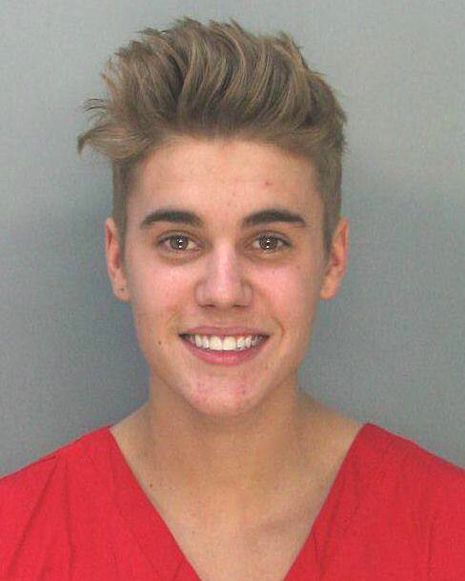 Justin Bieber Mug Shot Released By Mi