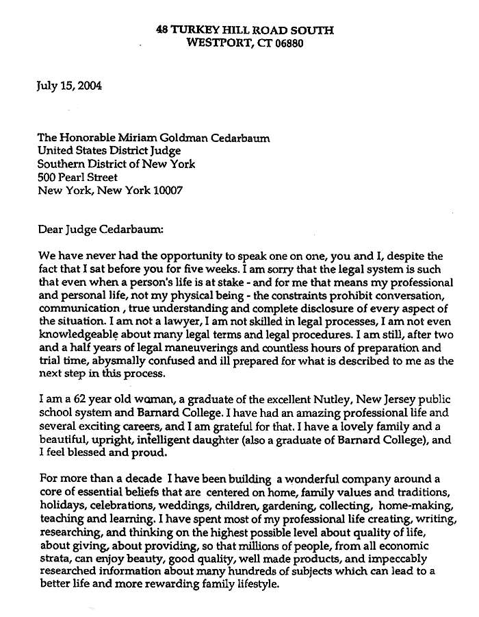 Sample letter to judge from father for child custody