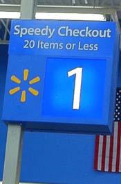 Walmart Express Lane