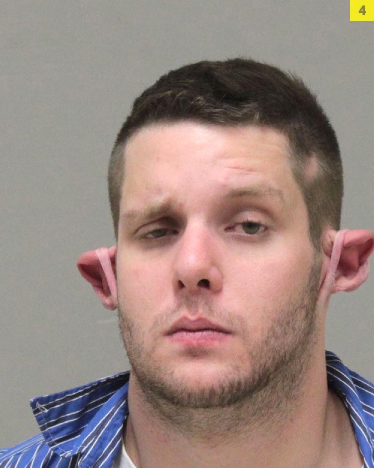 This 26-year-old Michigan man/Shrek lookalike appears to have tucked his ears in