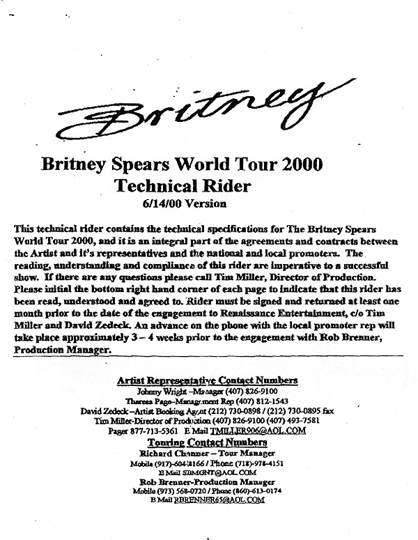 Britney Spears Rider