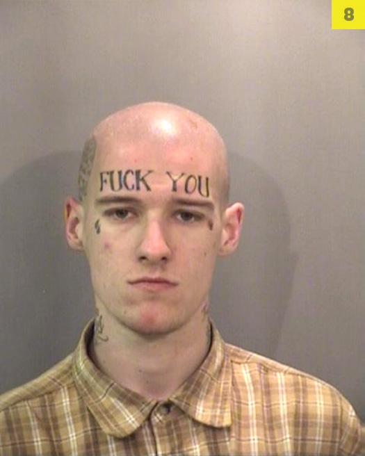Tattoo enthusiast Patrick Brooks needs his forehead washed out. The California m